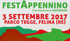 FestAppennino: domenica 3 settembre al Parco Tegge di Felina
