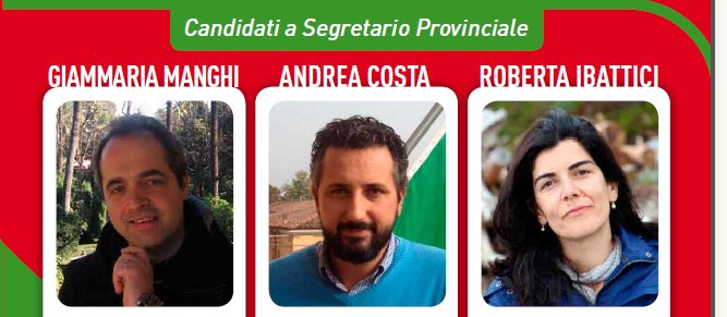 I candidati alla segreteria provinciale