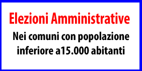 Elezioni Amministrative: Comuni inferiori ai 15.000 abitanti