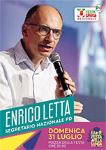 DOMENICA 31 LUGLIO ENRICO LETTA ALLA FESTA DELL'UNITA' DI VILLALUNGA
