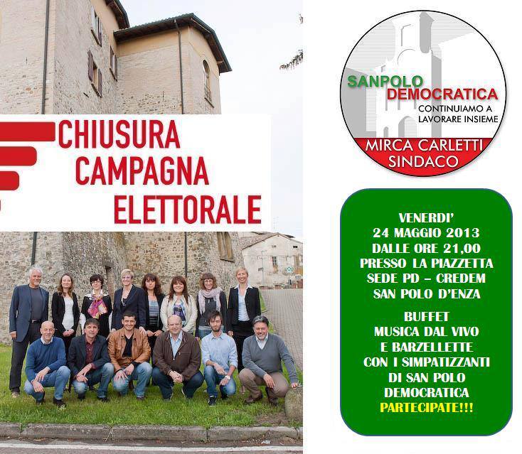 Chiusura della campagna elettorale a San Polo